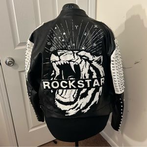 Rockstar spiked bomber jacket